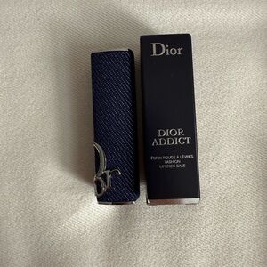 Dior Indigo Denim & White Lipstick Case
